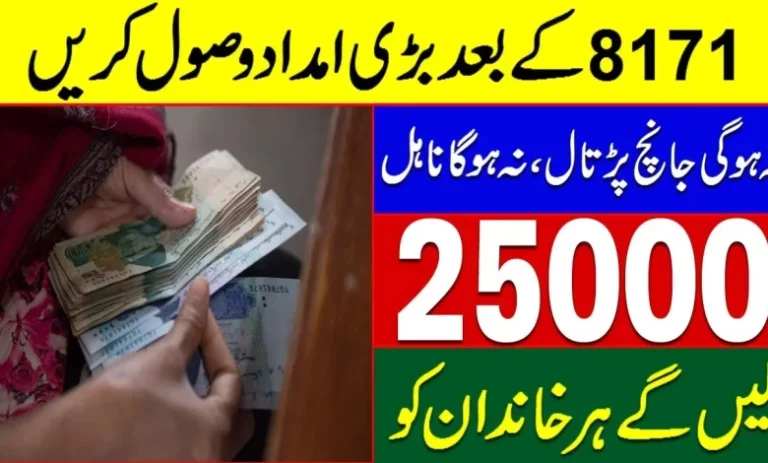 Ehsaas Program CNIC Check Online 25000 | enazir Income Support Program
